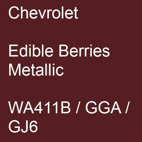 Chevrolet, Edible Berries Metallic, WA411B / GGA / GJ6.